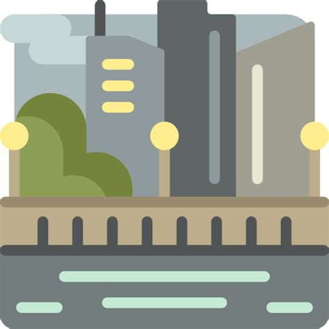 Paisagem urbana - ícones de edifícios grátis