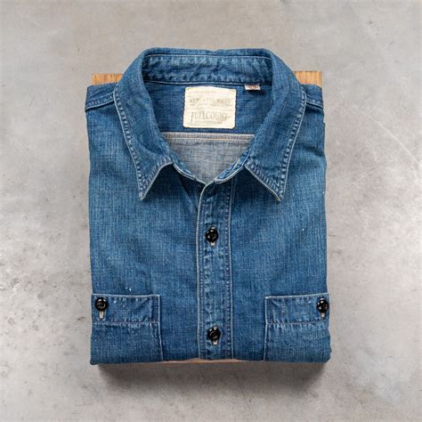 Fullcount 4890HW Work Shirt Denim Washed – Frans Boone Store
