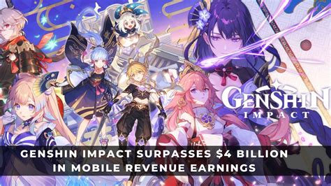 Genshin Impact Surpasses $4 Billion in Mobile Revenue Earnings