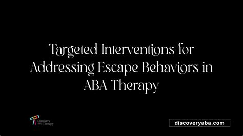Image result for ABA Escape Examples
