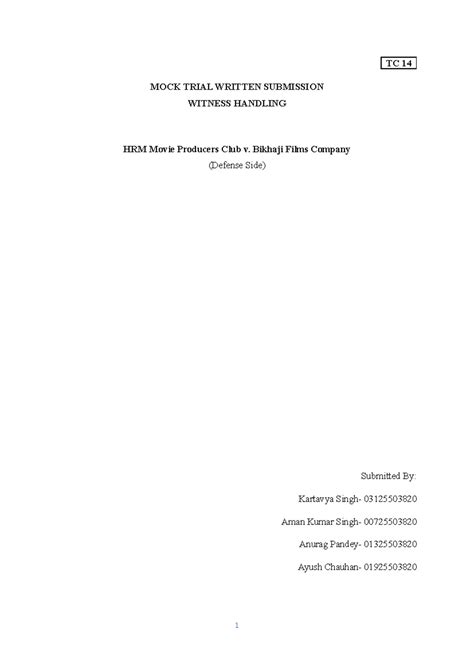TC 14 MOCK Trial Submission - _TC 14 _ MOCK TRIAL WRITTEN SUBMISSION ...