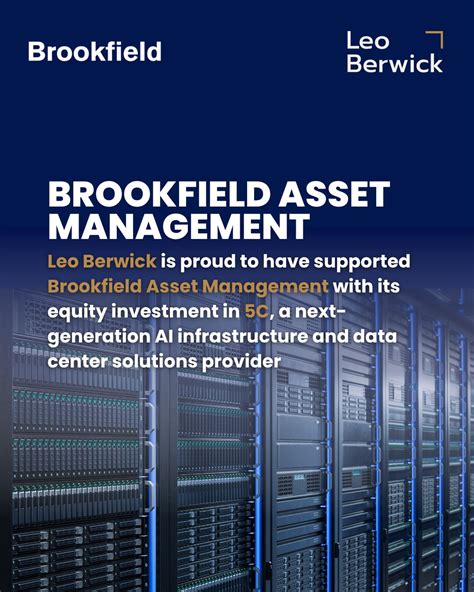 A big thank you to Brookfield Asset Management for choosing Leo Berwick ...