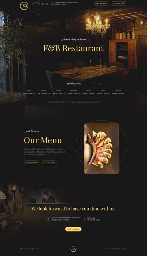 Restaurant Website Design 的图像结果