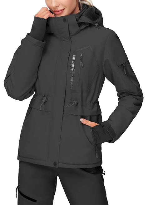 IUGA Waterproof Ski Jacket Women Warm Outdoor Winter Jackets Windproof ...