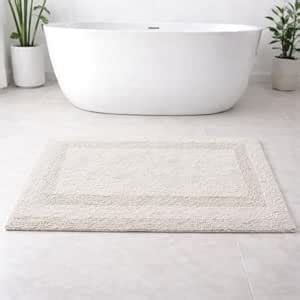 Buy AKIKO HOME 100% Cotton Reversible Tufted Bathmat - Soft, Super ...