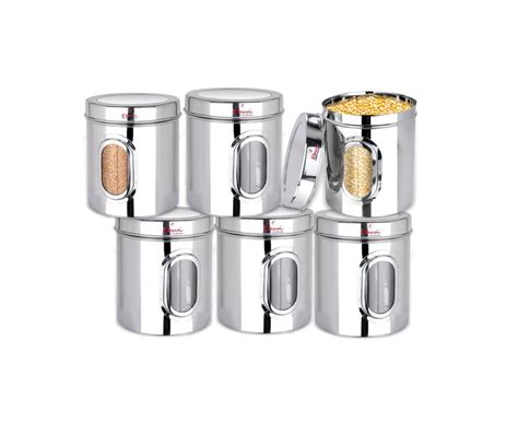 Buy Ebun Stainless Steel See Through Small Containers | Small ...
