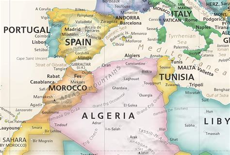 Academia Maps Large 53 x 36 World Map Wall Decal | India | Ubuy