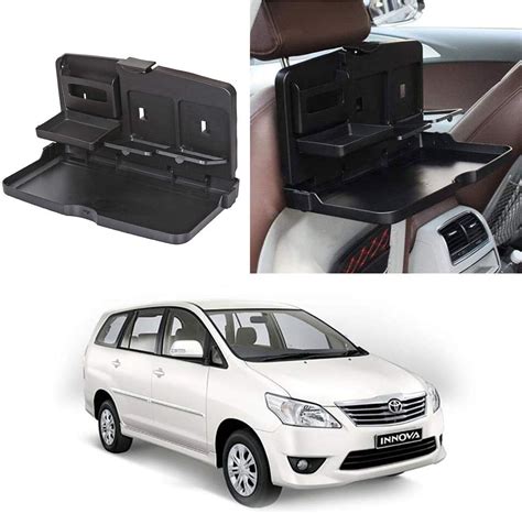 FLIPXEN Interior Storage Tray Car Travel Plastic Fold able Meal Drink ...