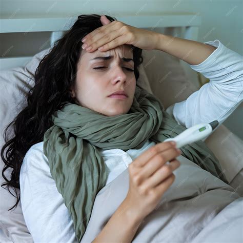 Checking Fever Early Signs of Flu or Illness | Premium AI-generated image