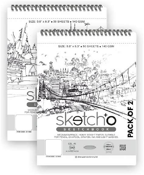 Art Ocean A5 Drawing Book Pack of 2 : Amazon.in: Home & Kitchen