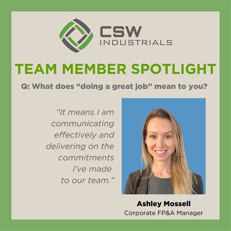 CSW Industrials Inc. on LinkedIn: #spotlight #thankyou #people #success ...