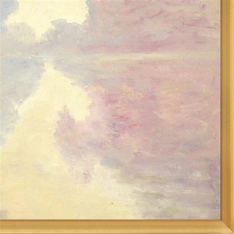La Pastiche Misty Morning On The Seine (Pink), 1897 Claude Monet Gold ...