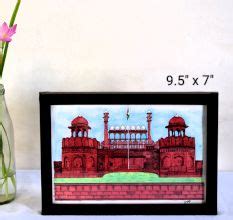 The Red Fort Stippling Art with Photo Colour Wash by Artist Dimpana | 9 ...