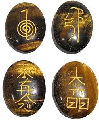 Maitri Export Reiki Symbol Crystal Stone Set 4 pc for Reiki Healing and ...