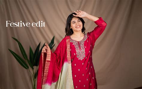 Ethnic Kurti Set | Shop Festive Cotton Kurtis for Women