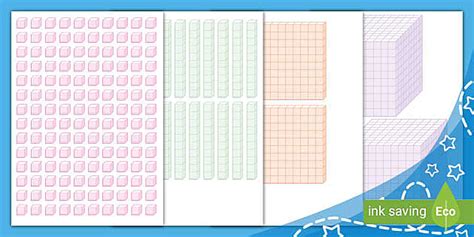 Base Ten Block Cut-Outs (Ages 5 - 11)