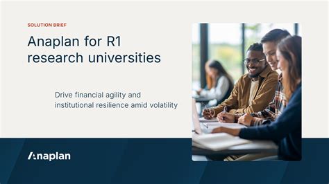 Anaplan for R1 Research Universities Brochure