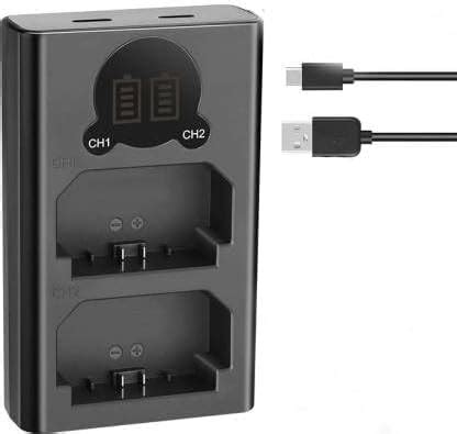 Buy EN-EL-15 Dual Fast Camera Battery Charger with Type 'c' Cable ...