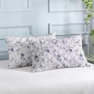 Buy LINENWALAS Printed Cotton Quilted Pillow Cover - Set of 4 | Ultra ...