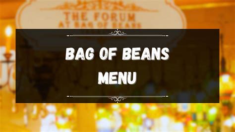 Bag of Beans Menu Prices Philippines February 2026 Updated