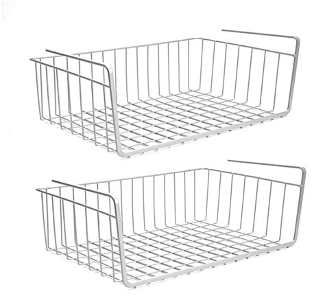 Go Hooked 12 Inch Undershelf Storage Basket Under Cabinet Storage ...