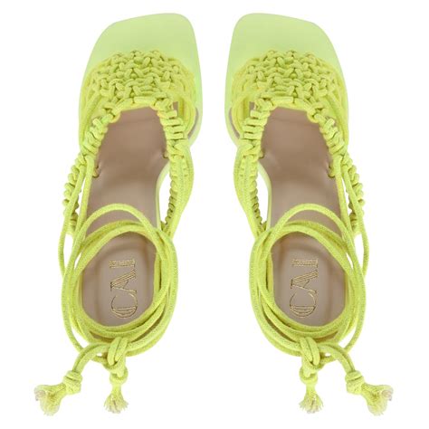 Women's Heels: Buy Green Knotted Tie-Up Heels for Women Online | The ...