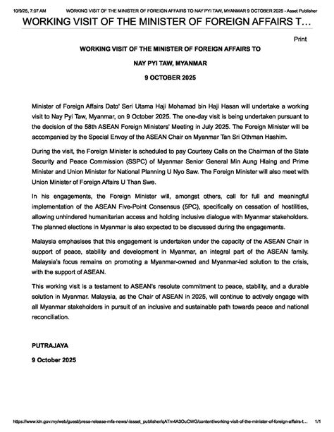 Myanmar’s Propaganda machine against Malaysia led ASEAN – Myanmar Muslims News Network