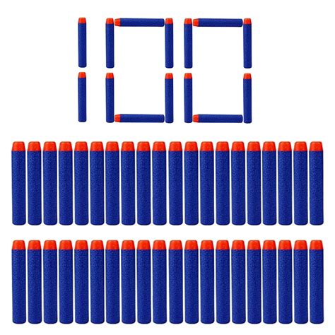 Buy YAAVAAW 100Pack 7.2cm Blue Refill Darts X s Foam Bullet Darts for ...