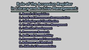 Image result for Accession Number Library Science