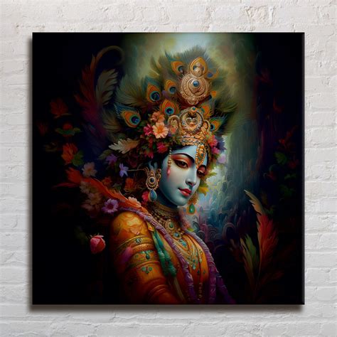 Explore our Lord Krishna Wall Art Canvas Paintings for Home and Office ...