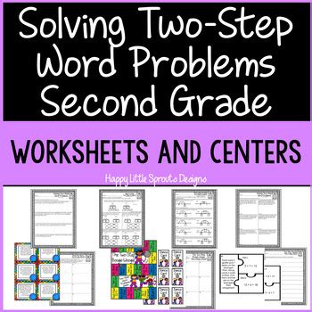 Image result for Two-Step Word Problems 2nd Grade
