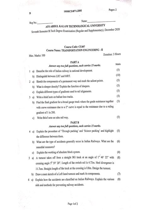 Transportation Engineering 2, CE407 - KTU - Studocu