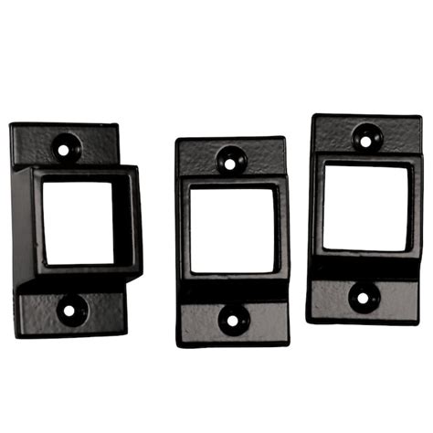 CATALYST Standard 2-in x 2-in Black Metal Wall bracket For Metal Fence ...