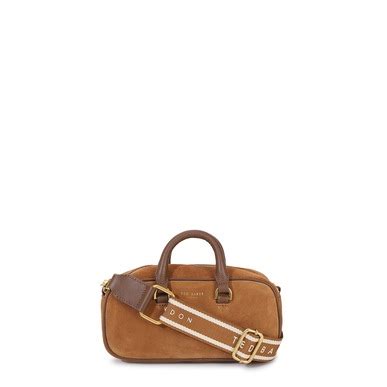 Buy Ted Baker Women Brown Elongated Suede Boxy Top Hand Crossbody Bag ...