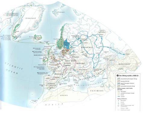 Viking Raids and Slave Trade in Europe A major... - Maps on the Web