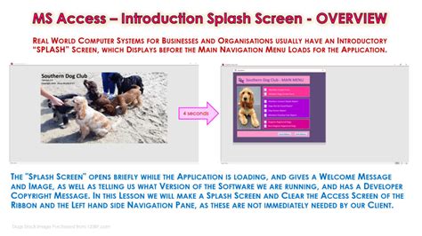 Access Splash Screen Tutorial 的图像结果