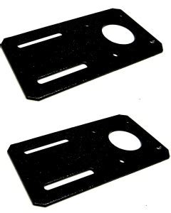 INVENTO 2pcs Flat Straight Powder coated Mounting Bracket 42mm Nema 17 ...