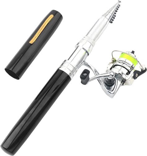 Amazon.com : Lixada Pen Fishing Rod Reel Combo Set Premium Mini Pocket ...
