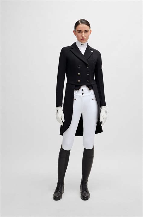 BOSS - Equestrian tailcoat with adjustable tail weights - Black
