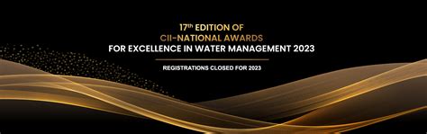 CII Water Awards 2023