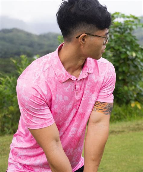 Mens Pink Golf Shirt - Pink Camo. Seriously Great Polos. Only $39.95 ...