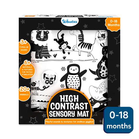 High Contrast Sensory Play Mats (Ages 0-18 Months)