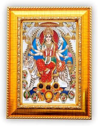 DECORPRINT DESIGN Durga Maa Nav Roop Photo Frame,Durga Maa Photo Frame ...