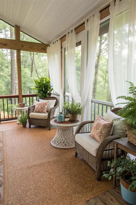 14+ Stylish Screened-In Porch Flooring Ideas - Garden.eco