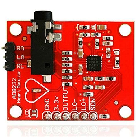 BIG BOOM® AD8232 ECG Heart Monitoring Measurement Sensor Module Pulse ...