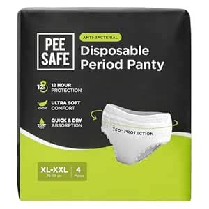 Buy Pee Safe Disposable Period Panties | XL-XXL | 4 Panties | 360 ...