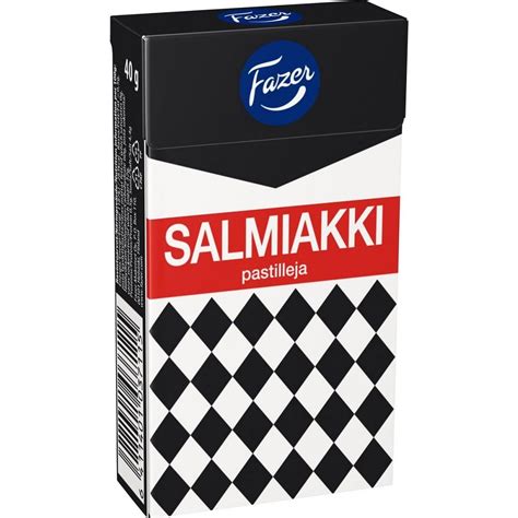 Buy 4 Boxes x 40g of Fazer Salmiakki - Original Finnish Salty Liquorice ...