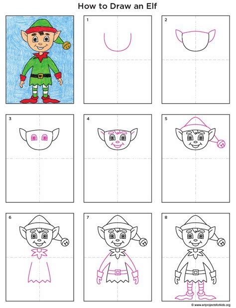 Image result for Elf Directed Drawing