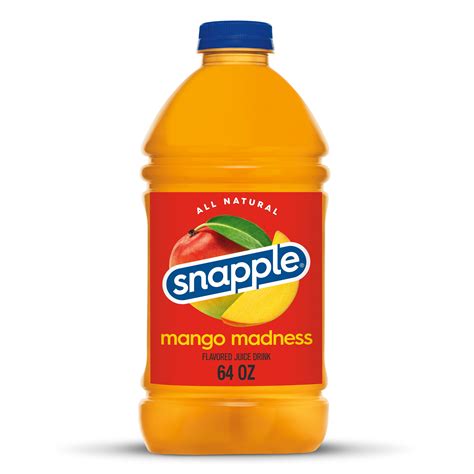 Snapple Mango Madness Juice Drink, 64 fl oz, Bottle - Walmart.com