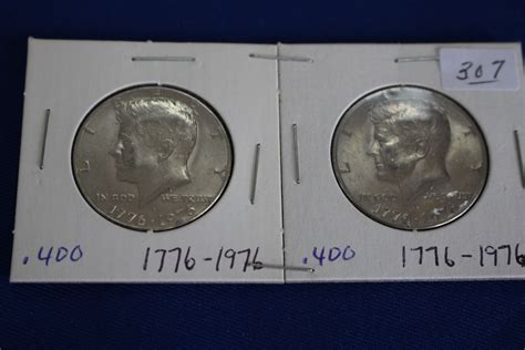U.S.A. Fifty Cent Coins (2) - 1976; .400 Silver
